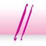 akril/m�anyag k�tv�g� horgol�t� 5,5/6 mm Knit pro