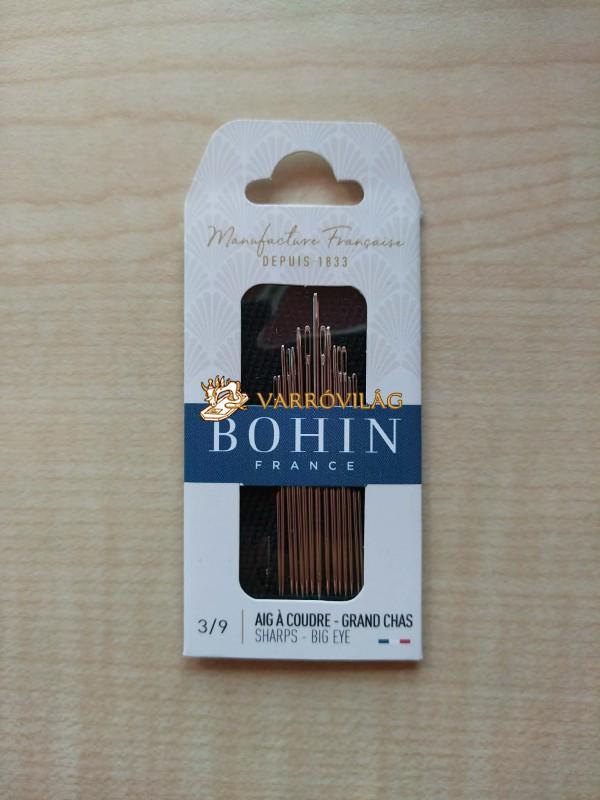 Kézi varrótű, nagylukú, Bohin