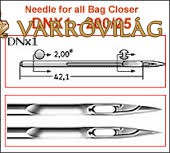 YAO-HAN, GK-26, Zoje kézi zsákvarrógép tű (DNX1, UY 143)