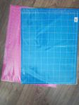 patchwork vágólap 45x60, pink-türkiz